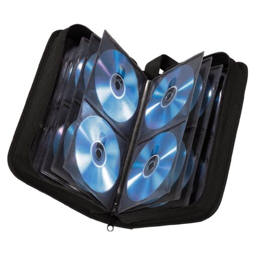 104 CD DVD Carry Case Disc Storage Holder CD Case Sleeve Wallet Ideal In Car