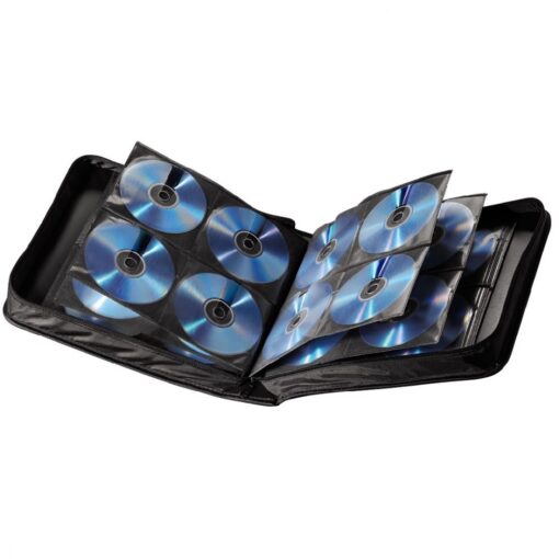 Hama 160 Space CD DVD Blu Ray Disc Carry Case Holder Bag Wallet Protector Storage
