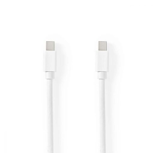 2m Mini DisplayPort to Mini DisplayPort male Thunderbolt Cable Lead - White