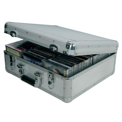 Citronic CDA-96 Aluminium 96x CD Compact Disc Flight Carry Storage Case Box