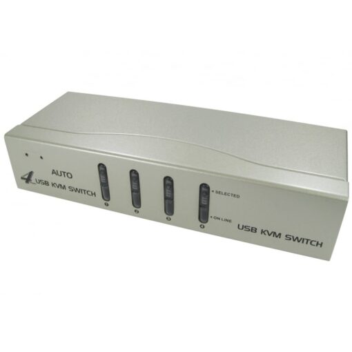 4 Port KVM Switch with Audio - SVGA & USB