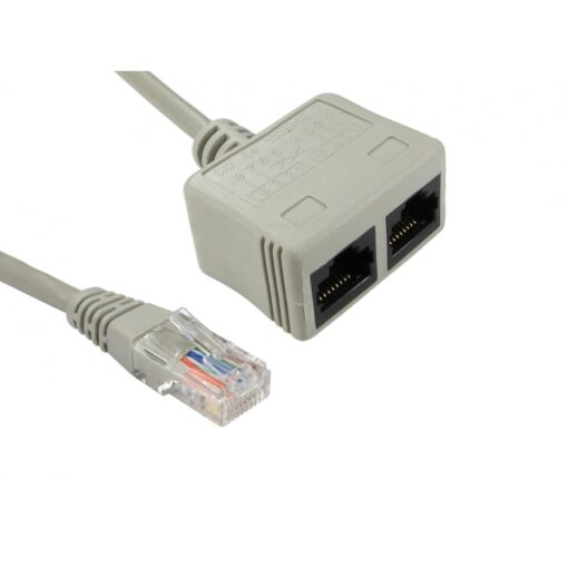 RJ45 Network Economiser 1 x RJ45 (Male) to 2 x RJ45 (Female) Connections