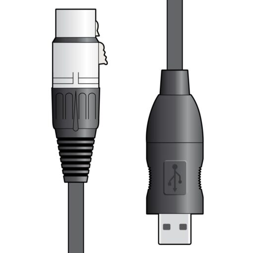 3m XLR Female to USB A Male Mic Link Cable For Microphone Recording