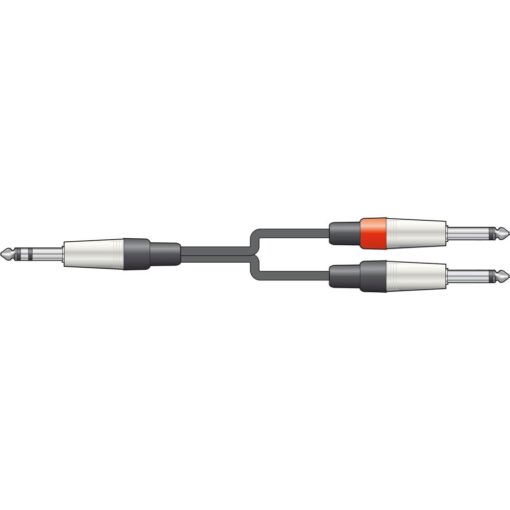 3m Guitar Amp Stereo Audio 6.35mm 1/4" TRS Jack to Mono 2  x 6.35mm 1/4" Cable