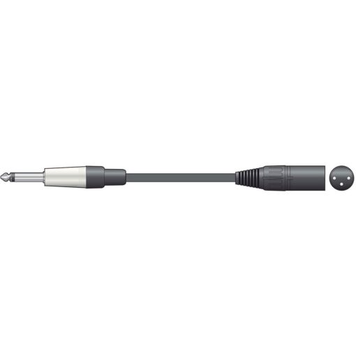 12m Male 3 Pin XLR to 6.35mm 1/4" Mono Jack Audio Patch Cable