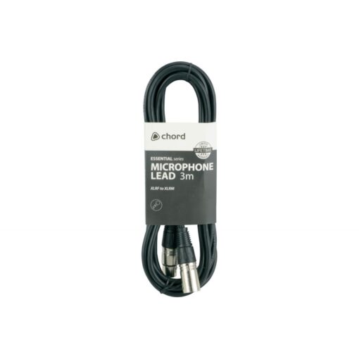 chord Essential Microphone Leads XLR Female - XLR Male 3m