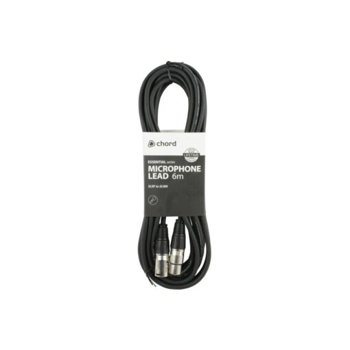 chord Essential Microphone Leads XLR Female - XLR Male 6m
