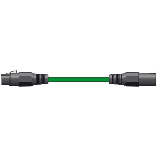 Microphone Mic Cable XLR Patch Lead Balanced Male Female Audio Plug Green 1.5m