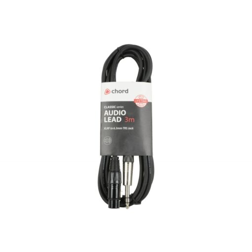 chord Classic Audio Leads XLR Female - 6.3mm TRS Jack Plug