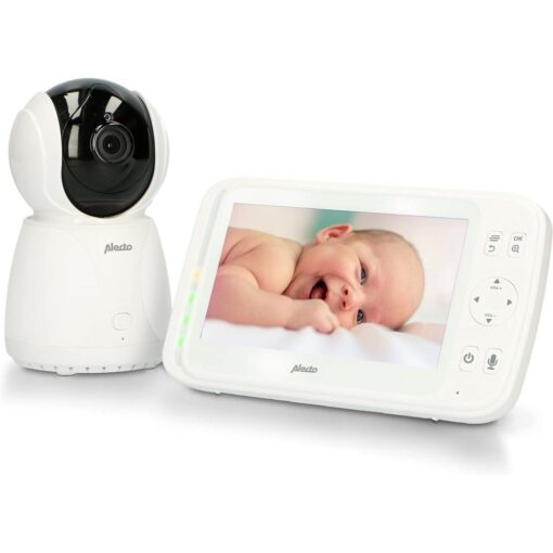 Alecto DVM-275 Wireless Video Baby Monitor 5" Inch Colour with Pan & Titl Controllable Camera
