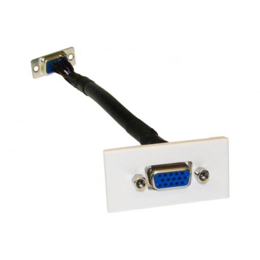 SVGA Female to SVGA Female Euro Module Plate Insert