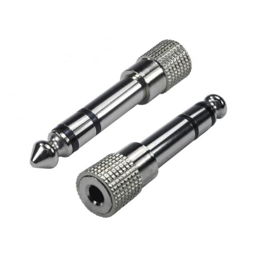 3.5mm Stereo Female Jack Socket to 6.35mm 1/4 inch Stereo Male Plug Adapter