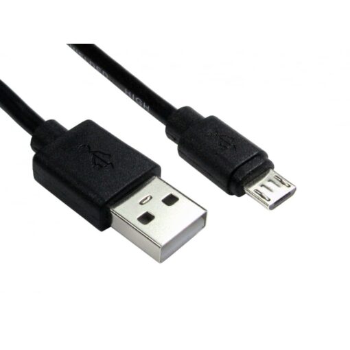 0.5m USB 2.0 Type A to Micro-B Cable - Black