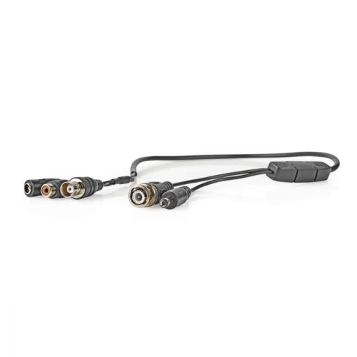 Inline CCTV Microphone BNC RCA Audio Input for Security Camera with Inline DC