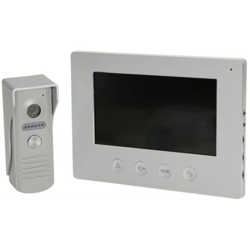 7" Colour LCD Monitor & Camera Intercom Wired Door Entry System