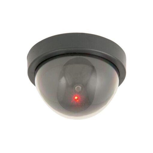 Mercury Dummy LED Dome CCTV Security Camera Deterrent with Red Flashing Light