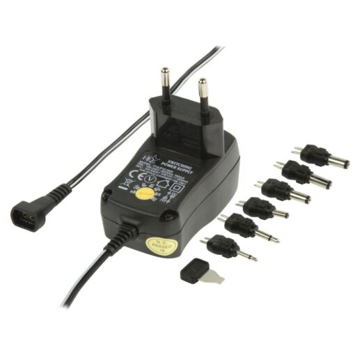 Universal EU AC/DC Mains Power Supply Adaptor 3v 4.5v 5v 6v 7.5v 9v 12v 600mA