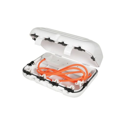 Weatherproof IP64 Mains Extension Box with 2m 4 Gang Way Mains Cable included