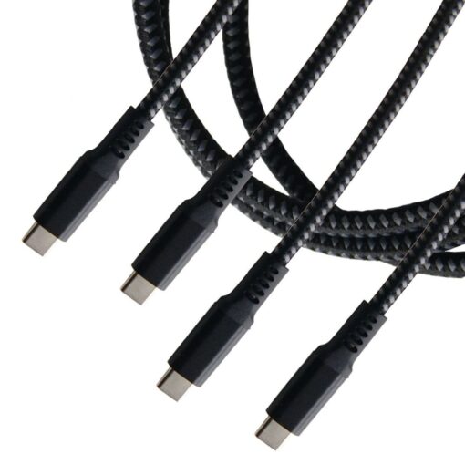 USB C to USB C 3.1 Gen2 Cable, 2 PACK, 100W 5A 10Gbps Fast Data Transfer & Charge, Supports UHD 4K @30Hz DP Alt Mode Video Output,...