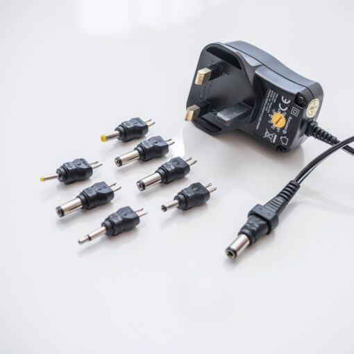 Multi-Voltage 600mA 3V 4.5V 5V 6V 7.5V 9V & 12V Switch Mode Power Supply UK Plug