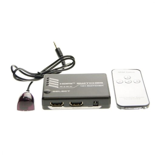 Ex-Pro AV-Pro 160301 4 Port HDMI IR Remote Switch- 4x1 (4 way input 1 output) - v2.0 HDMI HDCP 2.2