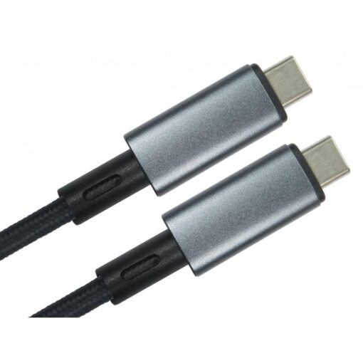 1m USB4 Type C USB-C 40Gbps Certified EPR Cable - Straight Connector - Braided Metal Ended