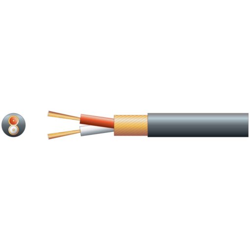 100m Black Round 2 Core Overall Lap Screen Speaker Cable