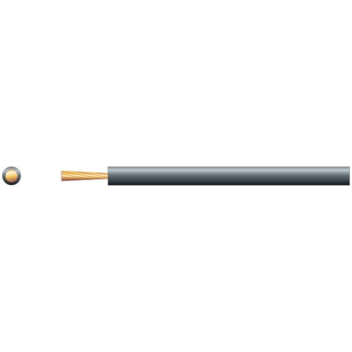 100m Black Single Core 3.3mm Loop Cable - Pure Copper for loop amplifiers