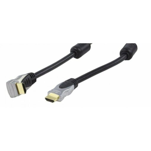 Pro HDMI RIGHT ANGLE 90 High Speed Cable for HD TV Lead Gold 1.5m