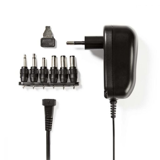 Nedis Euro EU 1A 1000mA Universal AC Power Adapter 3v 4.5v 5v 6v 7.5v 9v 12v DC Jacks