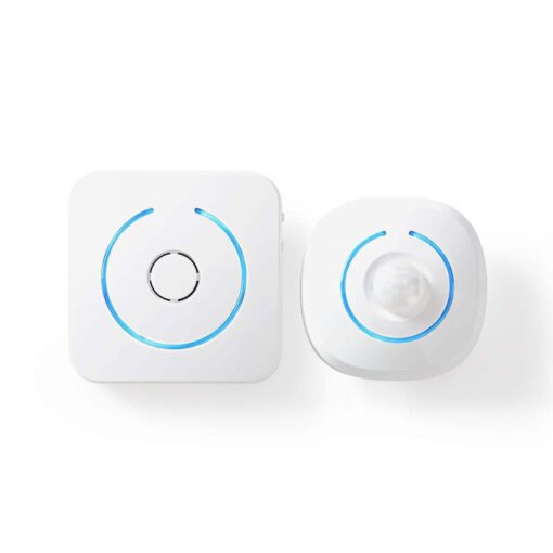 Home Security PIR Motion Entry Detector Chime | 8 Ringtones | Signals with Light and Sound