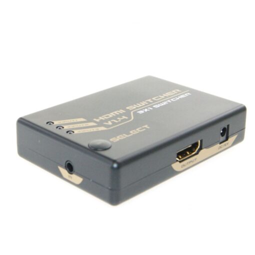 Ex-Pro® AV-Pro 3 to 1 Port HDMI Switcher V1.4 3D 2K2K, IR Remote Switching
