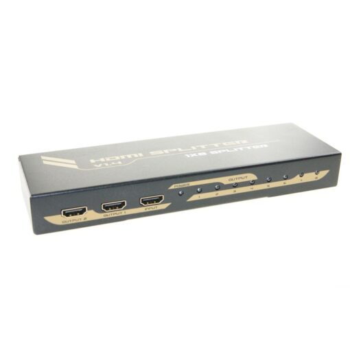 Ex-Pro® AV-Pro HDMI 8 Port 4K splitter - 1 to 8 Port HDMI Splitter V1.4 3D 2K4K Supported - with 9 x  Ex-Pro 1.5m Cables