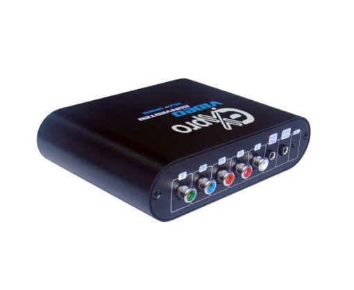 Ex-Pro® AV-Pro VGA to RGB converter - VGA to Component Video (YPbPr) RGB to with Audio & Simultaneous viewing [With cable package]...