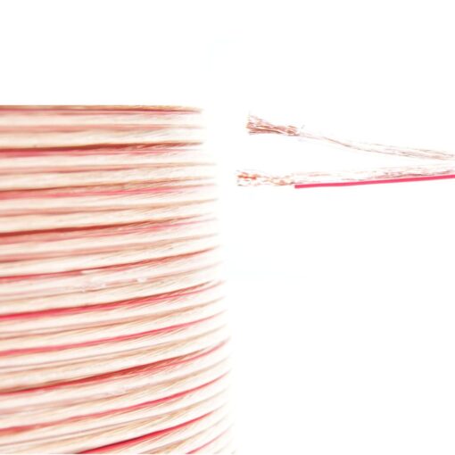 Ex-Pro® - AV-Pro OFC Oxygen Free Copper Loud Audio/Speaker Cable, 2 x 0.75mm² [OD 5mm x 2mm] - 50m Reel