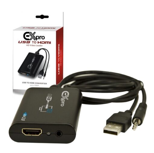 Ex-Pro® AV-Pro USB 3.0 to HDMI Cable with Audio. Full HD Support. Supports Dual/Extended desktop. [PC/Mac]