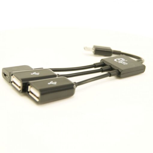 Ex-Pro® Dual OTG Host Connection HUB for Motorola Xoom Tablet Android 3.1 - Micro USB to 2 x Type A Host Ports