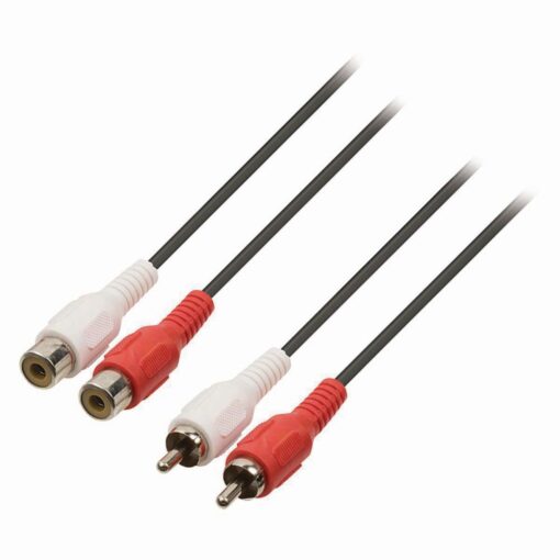10m Twin RCA Phono EXTENSION Cable 2 x Male to Female Audio Cable Lead
