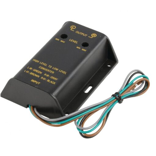 Car Stereo Audio RCA Speaker High To Low Level Line Output Converter & Wiring