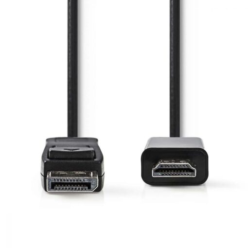 Nedis DisplayPort - HDMI Cable | DisplayPort Male - HDMI Connector | 2.0 m | Black