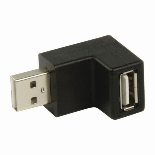 Nedis USB 2.0 Adapter | A Male - A Female | 270° Angled | Black
