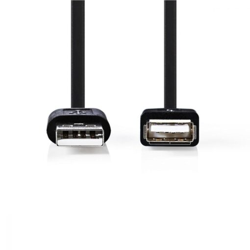 Nedis USB 2.0 Cable | A Male - USB A Female | 2.0 m | Black