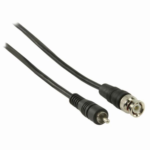 1m BNC To RCA Phono Video CCTV Coax Cable Lead Plug Adapter Camera