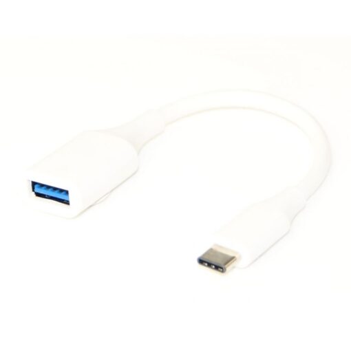 Ex-Pro Type C USB Cable 3.1 (USB-C) to USB3.0 Type A Female OTG connector (Connection Synch Data/Charge) - White