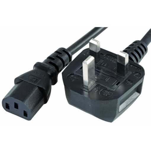 1.8m Kettle Lead - IEC (C13) to UK Mains (3 pin) Cable - 10A (amp)
