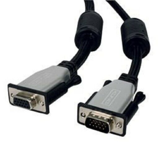 1.8m SVGA Male to Female Extension Cable Cord HD15 Pin For PC TV Monitor