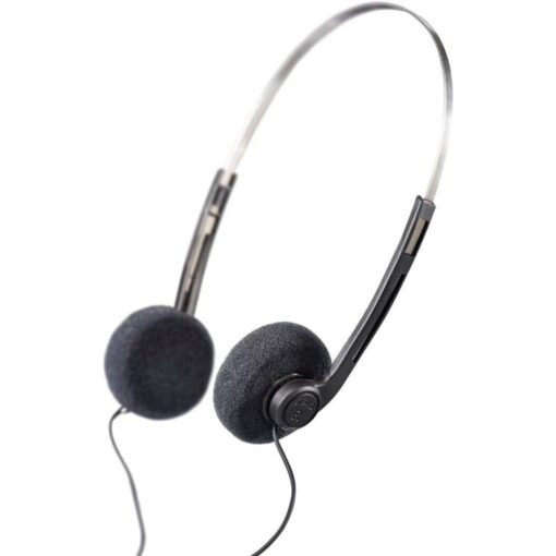 Hama Retro Walkman Style Headphones 3.5mm Jack Lightweight Wired On-Ear Headset
