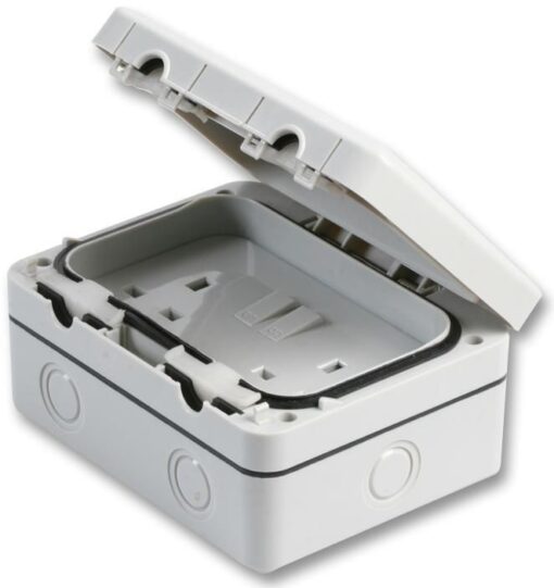 Ex-Pro 2 Gang IP66 Outdoor Switched Mains Socket