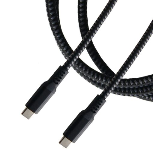USB C to USB C 3.1 Gen2 Cable, 100W 5A 10Gbps Fast Data Transfer & Charge, Supports UHD 4K @30Hz DP Alt Mode Video Output, Nylon B...