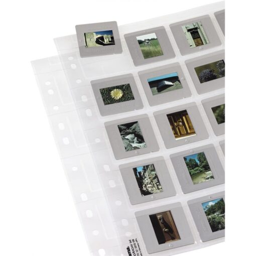Slide Sleeves for 20 mounted slides with a size of 5x5 cm, 25 pieces